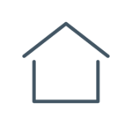 Icon of the outline of a house.