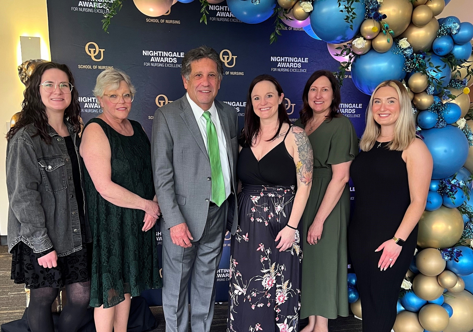 Members of the AmeriStaff Nursing Services Team at Oakland University School of Nursing's 37th Annual Nightingale Awards for Nursing Excellence.