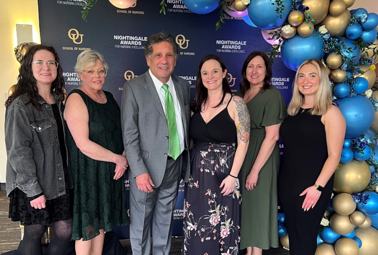 Members of the AmeriStaff Nursing Services Team at Oakland University School of Nursing's 37th Annual Nightingale Awards for Nursing Excellence.